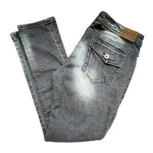 Akoo Brand Men's Slim Fit Leg Distressed Jeans - 34
